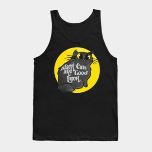 BLACK CATS ARE GOOD LUCK Tank Top